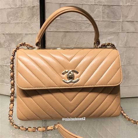 chanel trendy cc in beige with chevron|chanel trendy handbags.